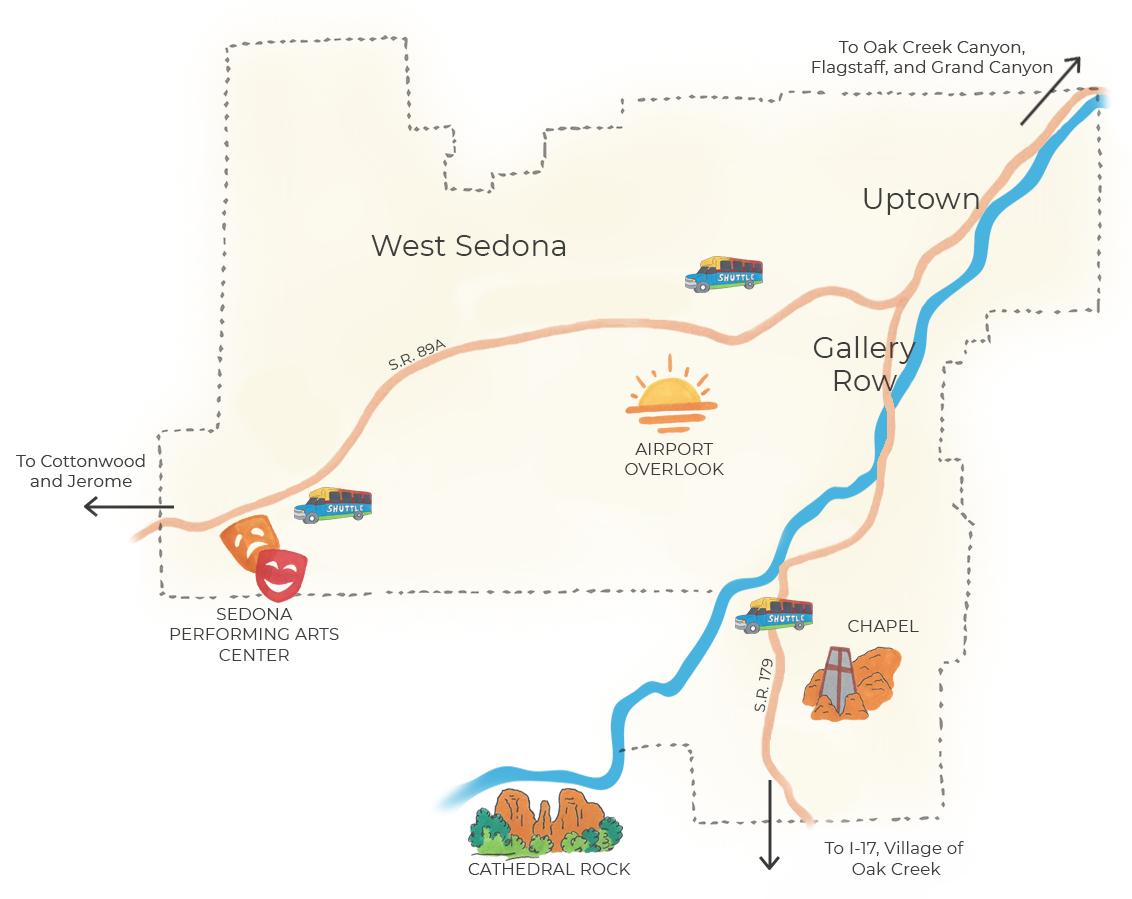 Map of Sedona
