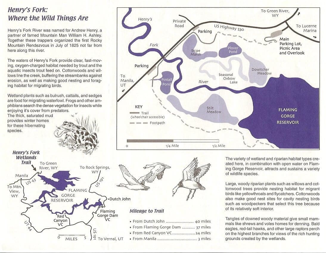 Henry's Fork Wetlands Map