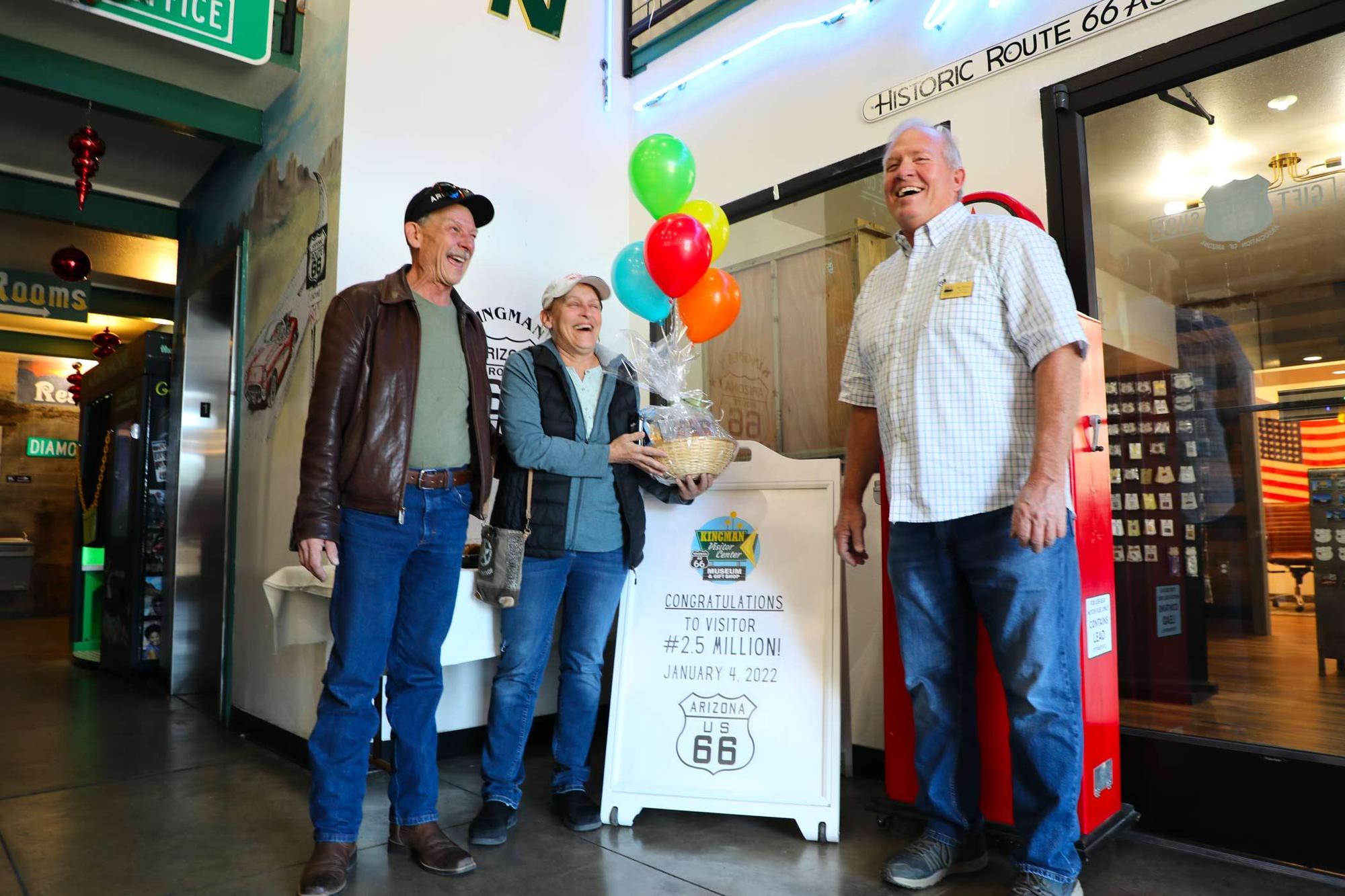 Kingman Visitor Center's 2.5 millionth guest