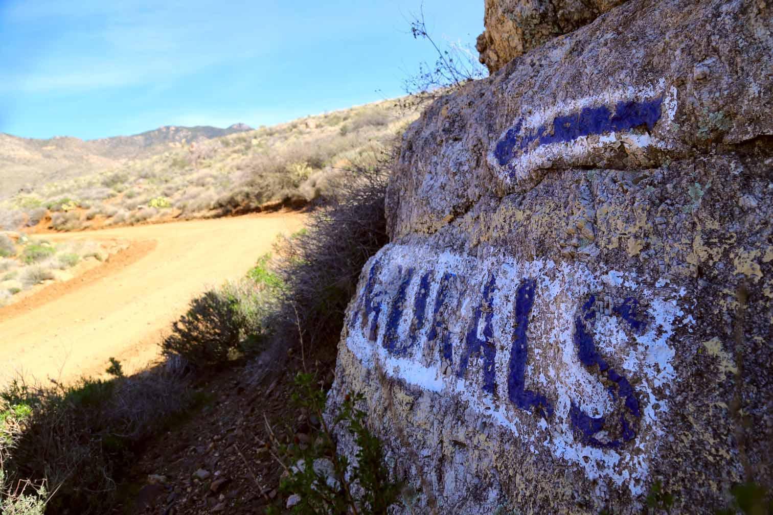 Chloride AZ Murals rock sign