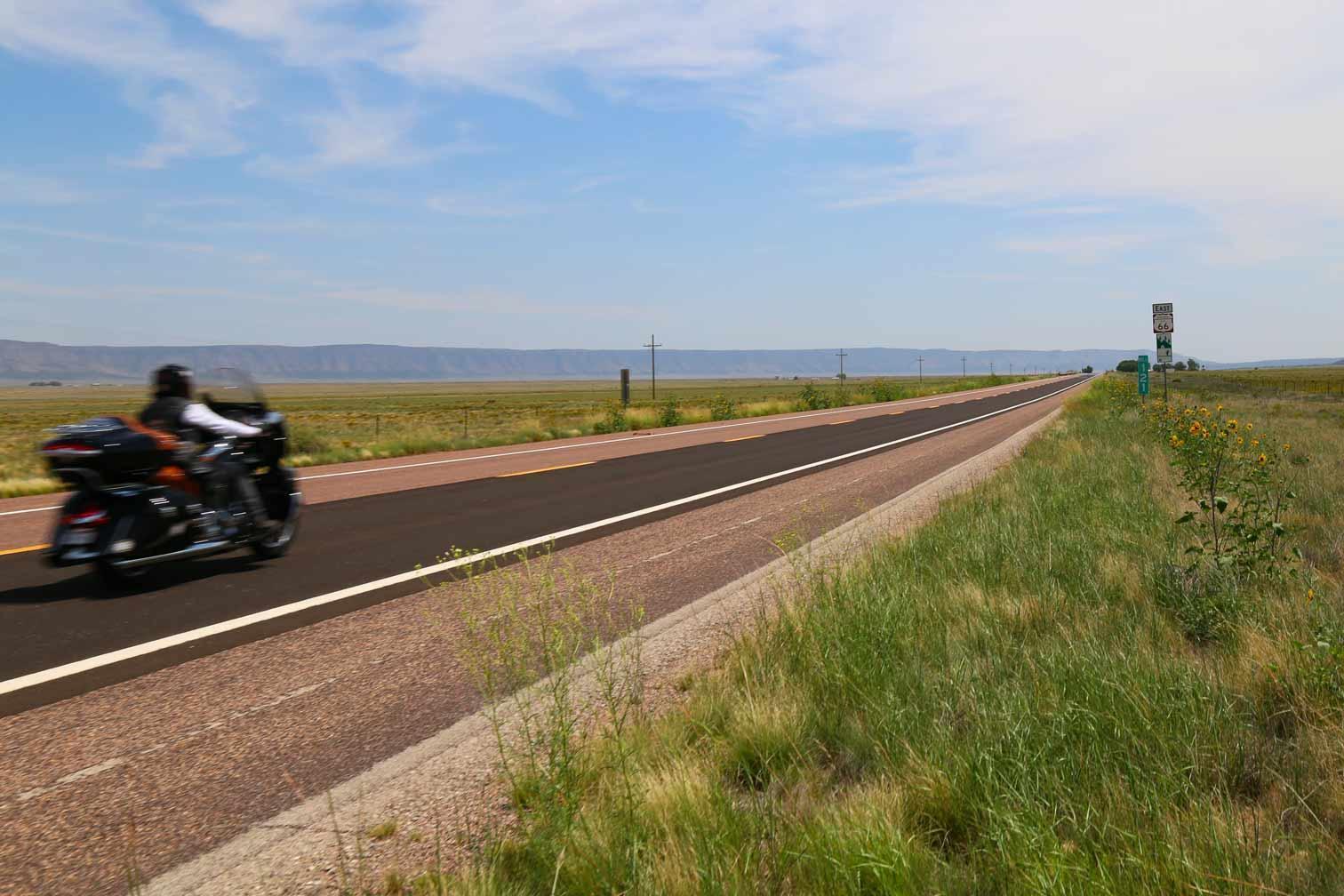 Biking on Route 66 in Arizona