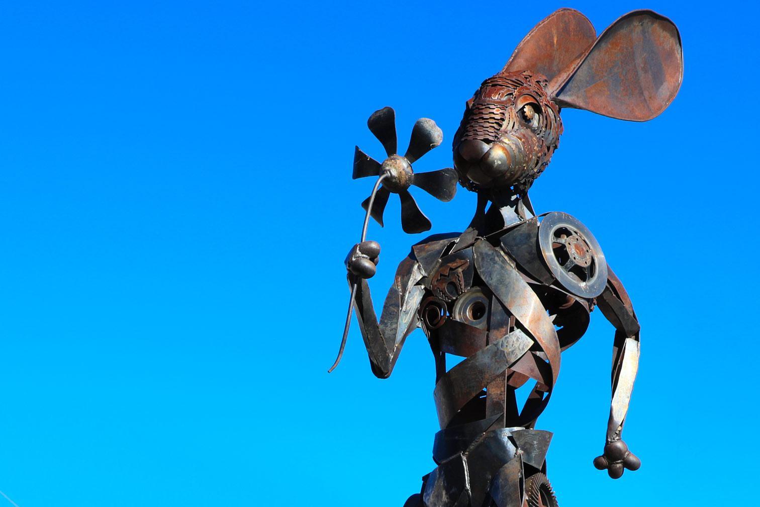 Kingman's Running Hare public art