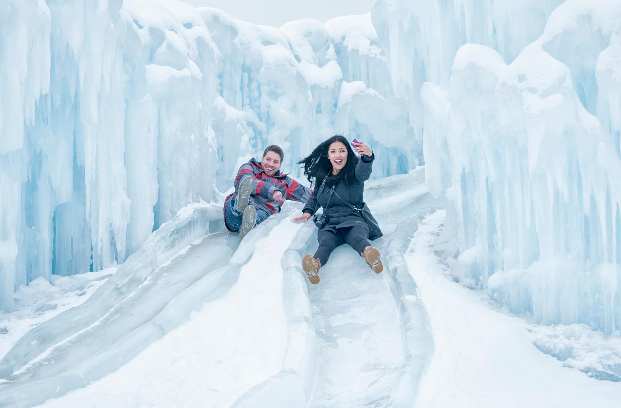 Experience Winter Magic At Midway Ice Castles