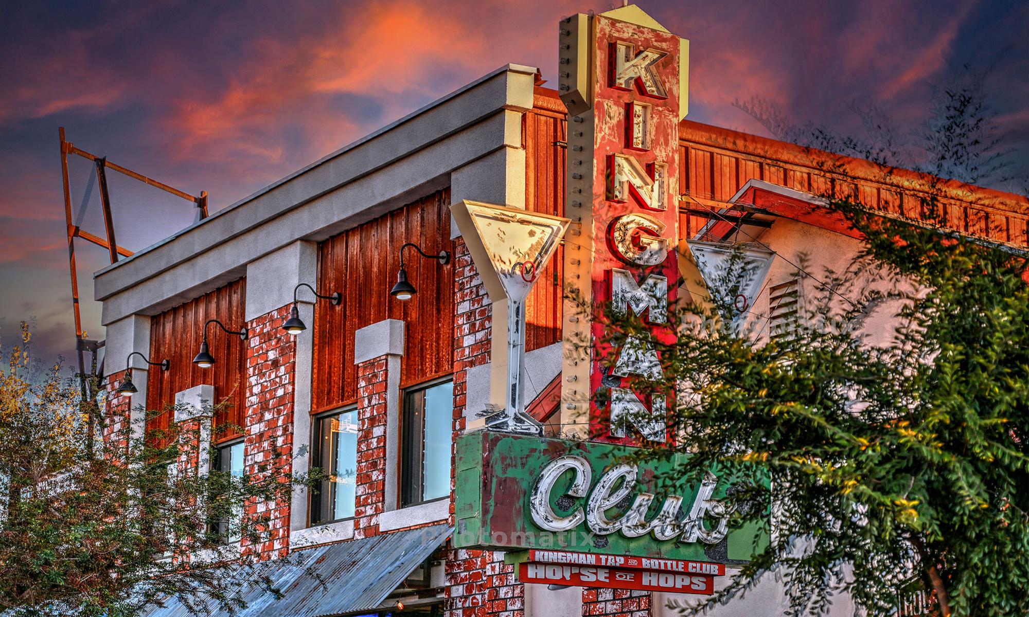 Kingman Club Sign HDR 3x5