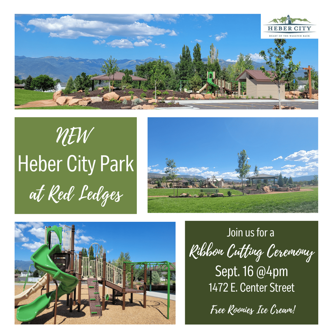 Ribbon Cutting for New Heber City Park in Red Ledges Heber Valley Life