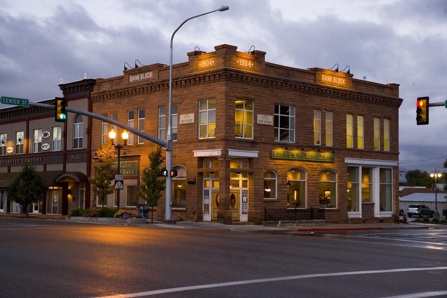 Heber Valley Bank at Dusk