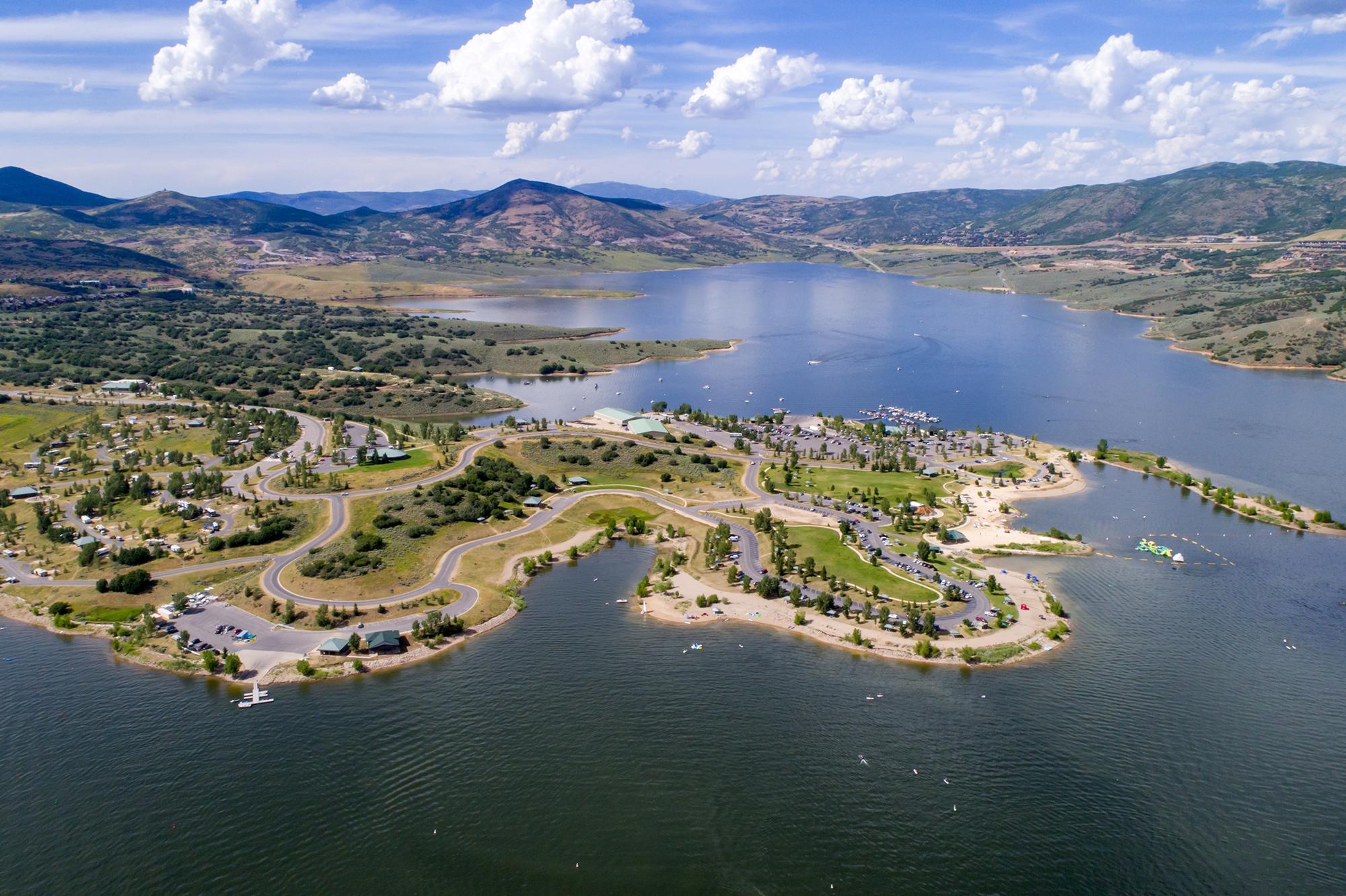 Jordanelle State Park & Reservoir in Heber Valley, Utah