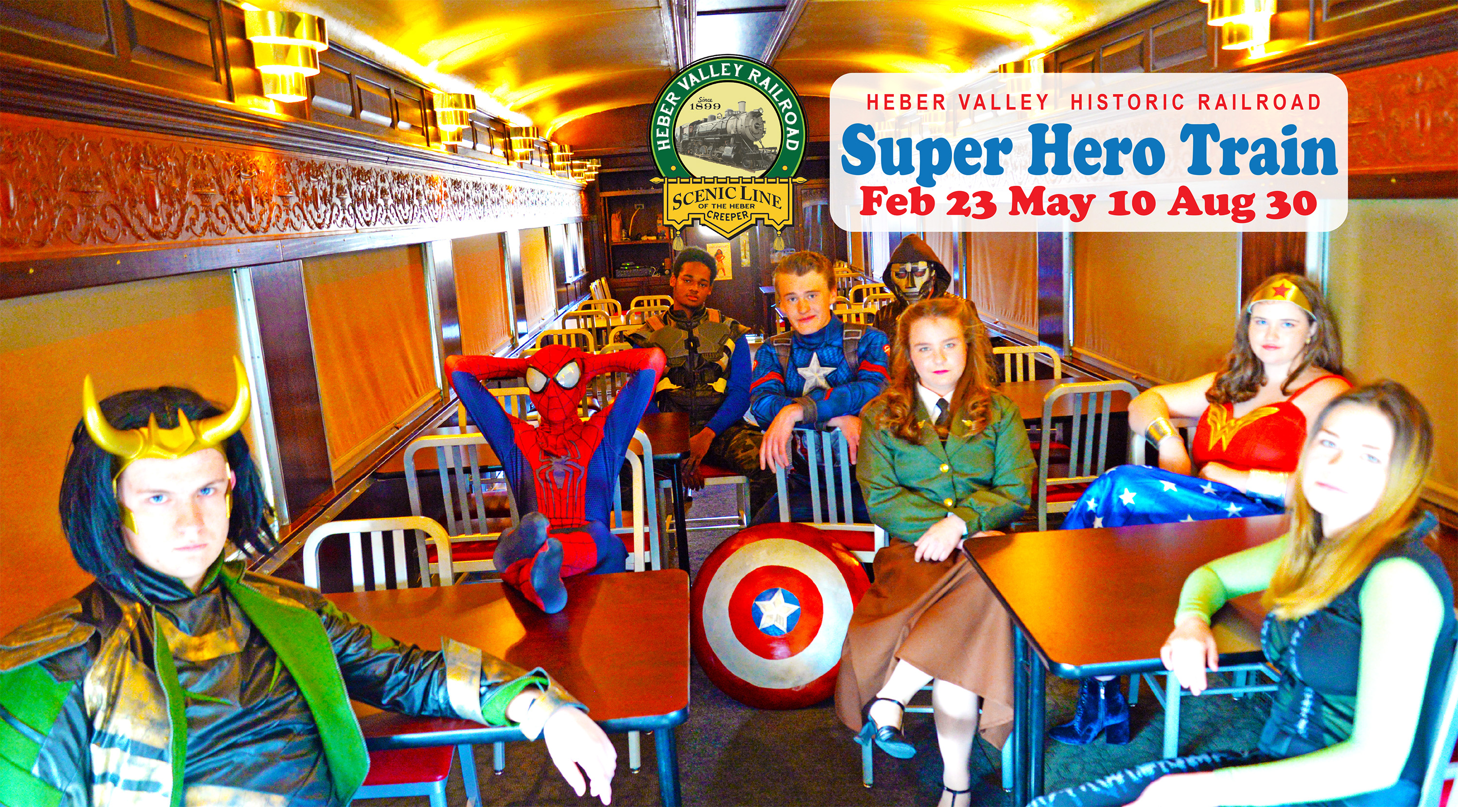 Super Hero Train at Heber Valley Railroad